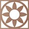 Ekena Millwork Blume Wood Fretwork Pierced Ceiling Medallion, Wood (Paint Grade), 32"OD x 11 1/8"ID x 3/8"T CMWP32X32X0375BLMF - alternate 4